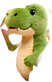 Colourful dinosaur toy